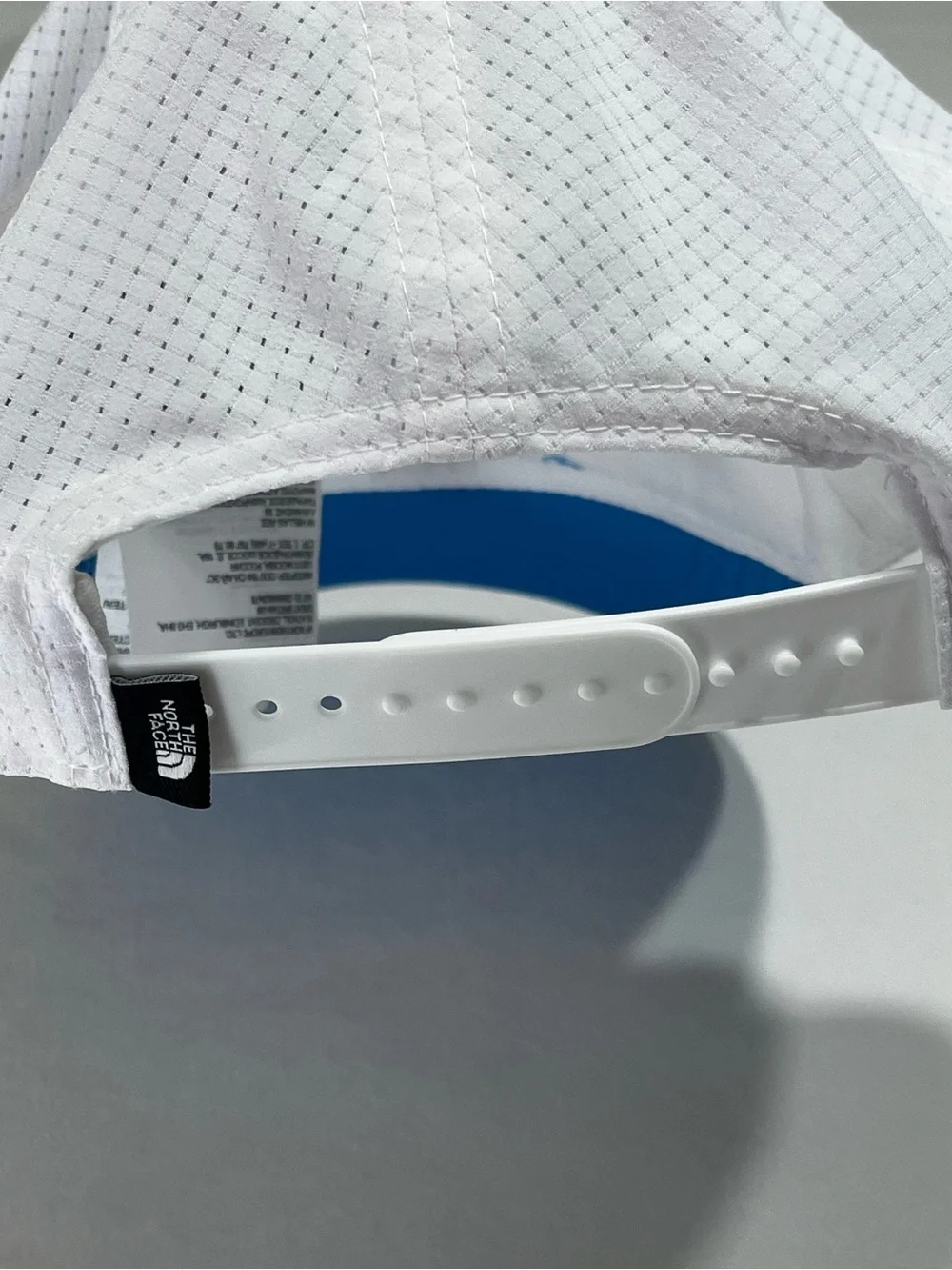 The North Face Blue White Mesh Snapback Trucker Hat One Size Unisex